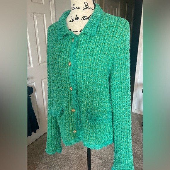 MNG- Gorgeous Green Blazer by MNG in excellent condition size XL - Picture 3 of 11